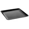 Tablecraft Sierra Collection Square Serving Platter Black 16"x16"x1.25" - Melamine