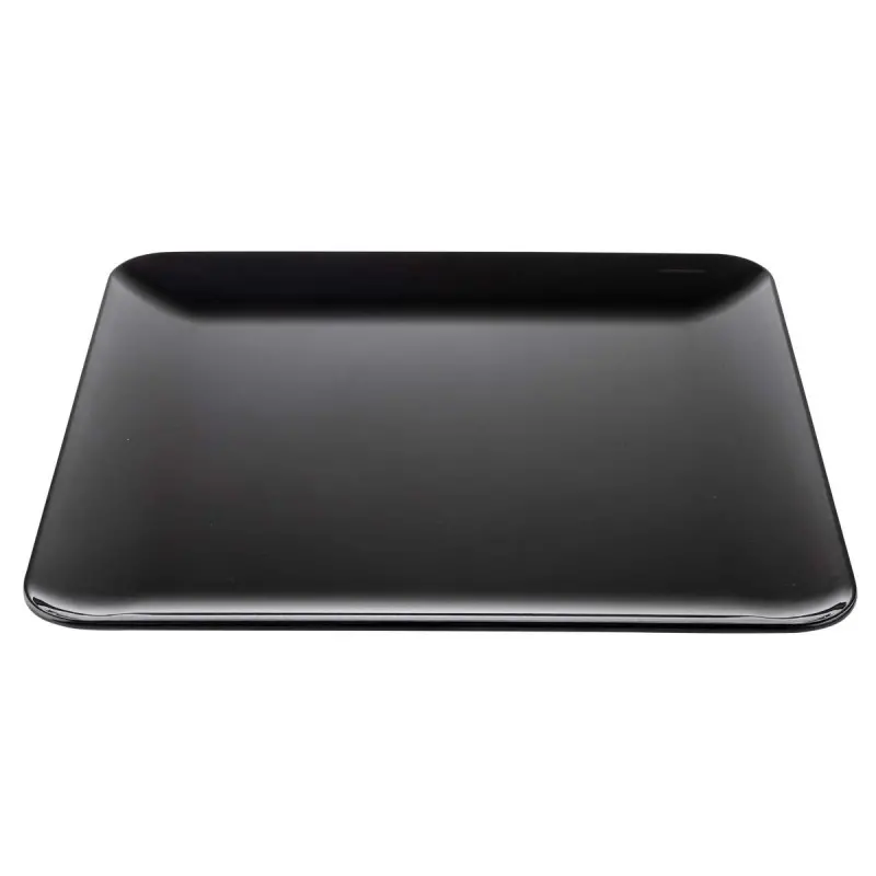Tablecraft Sierra Collection Square Serving Platter Black 16"x16"x1.25" - Melamine