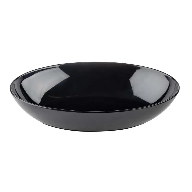 Tablecraft Sierra Collection Oval Bowl 4.5 Qts Black 16"x11"x3.375" - Melamine