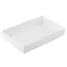 Tablecraft Simple Solutions Full Size Straight-Sided Bowl 10 Qts White 19"x12.75"x3" - Melamine