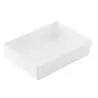 Tablecraft Simple Solutions Half Size Straight-Sided Bowl 5.25 Qts White 12.75"x9.5"x3" - Melamine