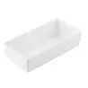 Tablecraft Simple Solutions Third Size Straight-Sided Bowl 3.25 Qts White 12.75"x6.375"x3" - Melamine