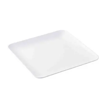 Tablecraft Sierra Collection Square Serving Platter White 14"x14"x1.25" - Melamine