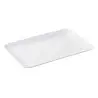 Tablecraft Sierra Collection Rectangular Serving Platter White 17"x11"x1.25" - Melamine