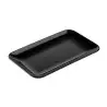 Tablecraft Sierra Collection Rectangular Serving Platter Black 13"x8"x1.25" - Melamine