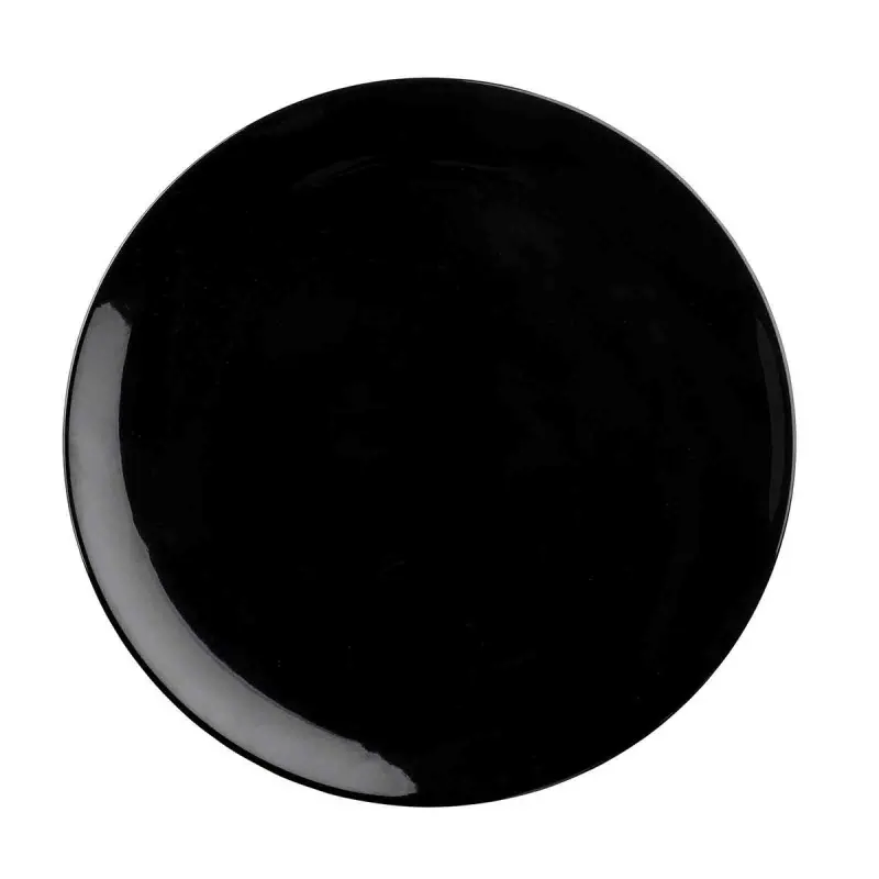 Tablecraft Sierra Collection Round Serving Platter Black 14"x14"x1.25" - Melamine