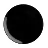 Tablecraft Sierra Collection Round Serving Platter Black 14"x14"x1.25" - Melamine