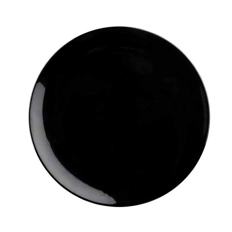 Tablecraft Sierra Collection Round Serving Platter Black 13"x13"x1.25" - Melamine