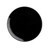Tablecraft Sierra Collection Round Serving Platter Black 12"x12"x1.25" - Melamine