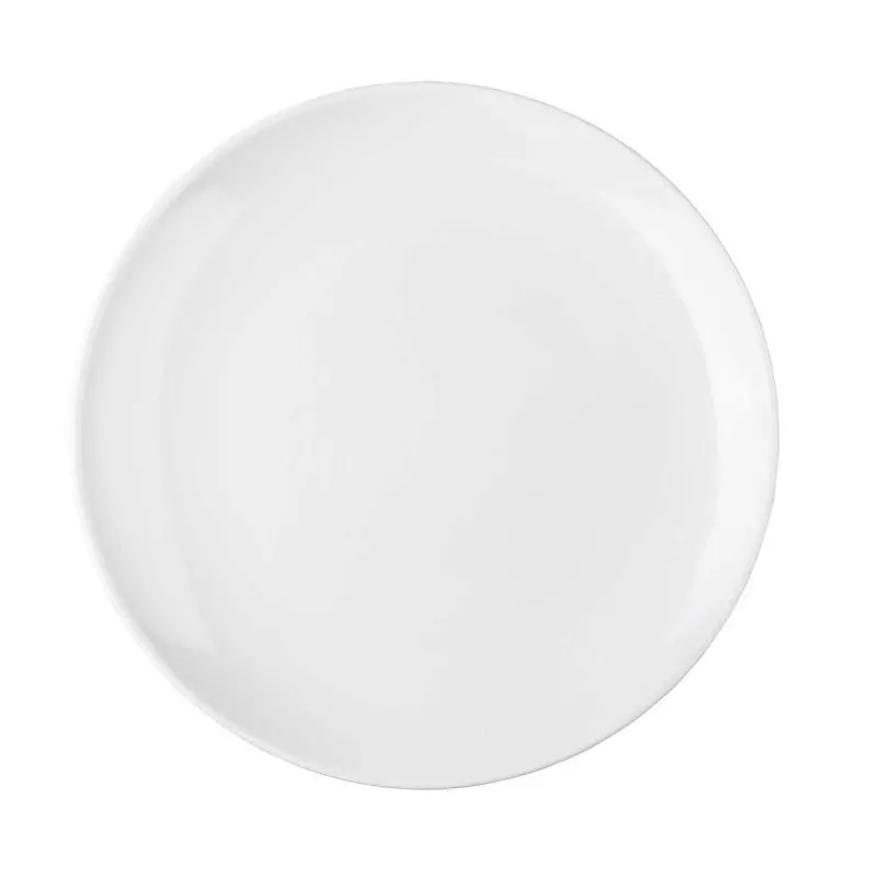 Tablecraft Sierra Collection Round Serving Platter White 13"x13"x1.25" - Melamine