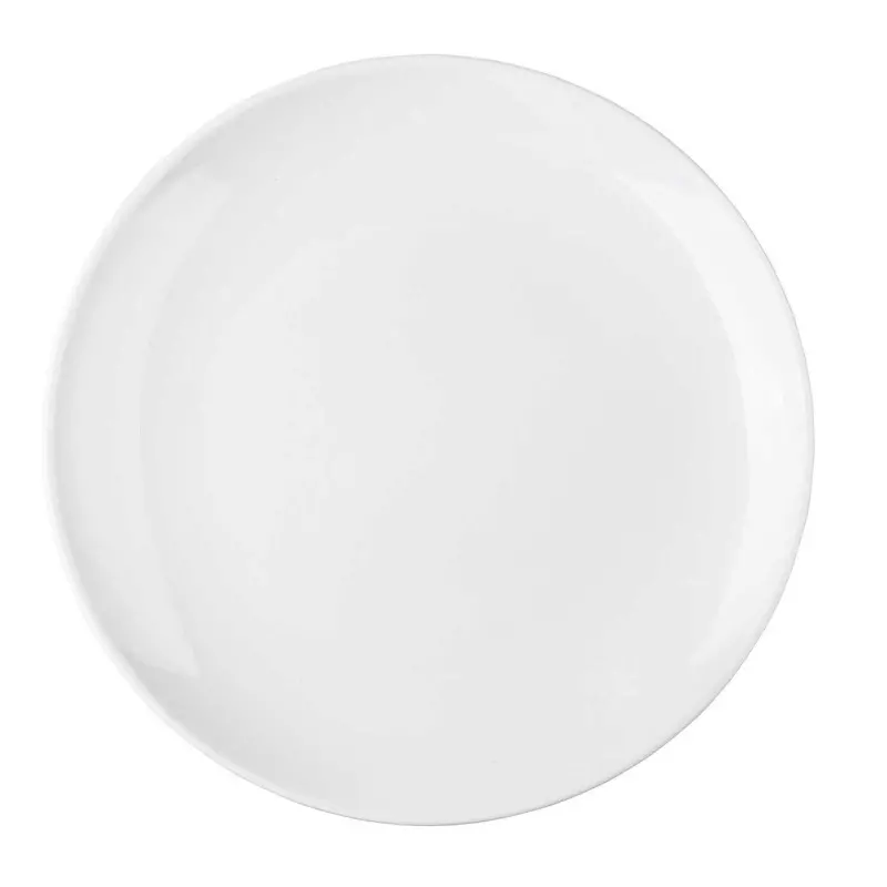 Tablecraft Sierra Collection Round Serving Platter White 14"x14"x1.25" - Melamine