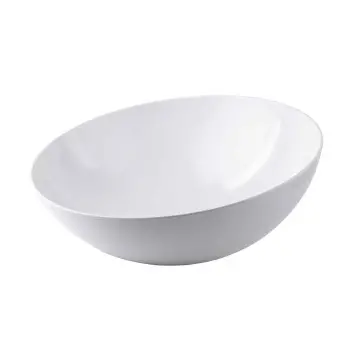 Tablecraft Sierra Grande Collection Round Display Bowl 15 Qts White 20.25"x20.25"x8.125" - Melamine - NSF