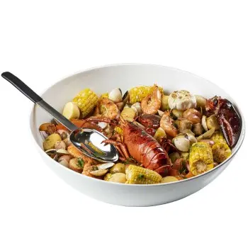 Tablecraft Sierra Grande Collection Round Display Bowl 15 Qts White 20.25"x20.25"x8.125" - Melamine - NSF