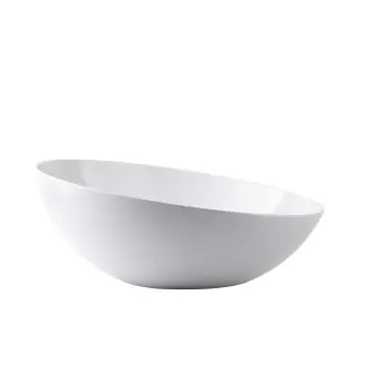 Tablecraft Sierra Collection Round Bowl 4 Qts White 12.5"x12.5"x5.5" - Melamine - NSF