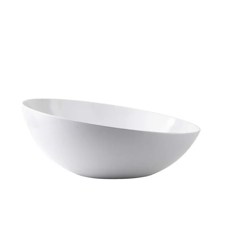 Tablecraft Sierra Collection Round Bowl 4 Qts White 12.5"x12.5"x5.5" - Melamine - NSF