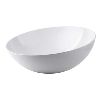 Tablecraft Sierra Collection Round Bowl 5 Qts White 13.625"x13.625"x5.5" - Melamine - NSF