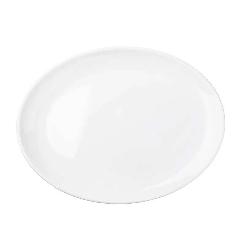 Tablecraft Sierra Collection Oval Serving Platter White 16.25"x12.375"x1.125" - Melamine
