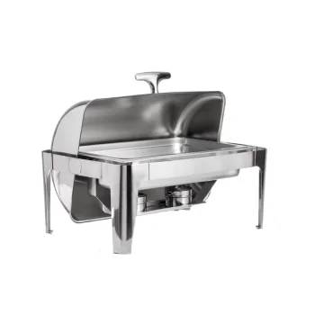 Tablecraft Full Size Roll Top Fuel Chafer 9 Qts 25.5"x17.75"x17.25" - Stainless Steel (201)