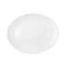 Tablecraft Sierra Collection Oval Serving Platter White 14.25"x11.25"x1" - Melamine