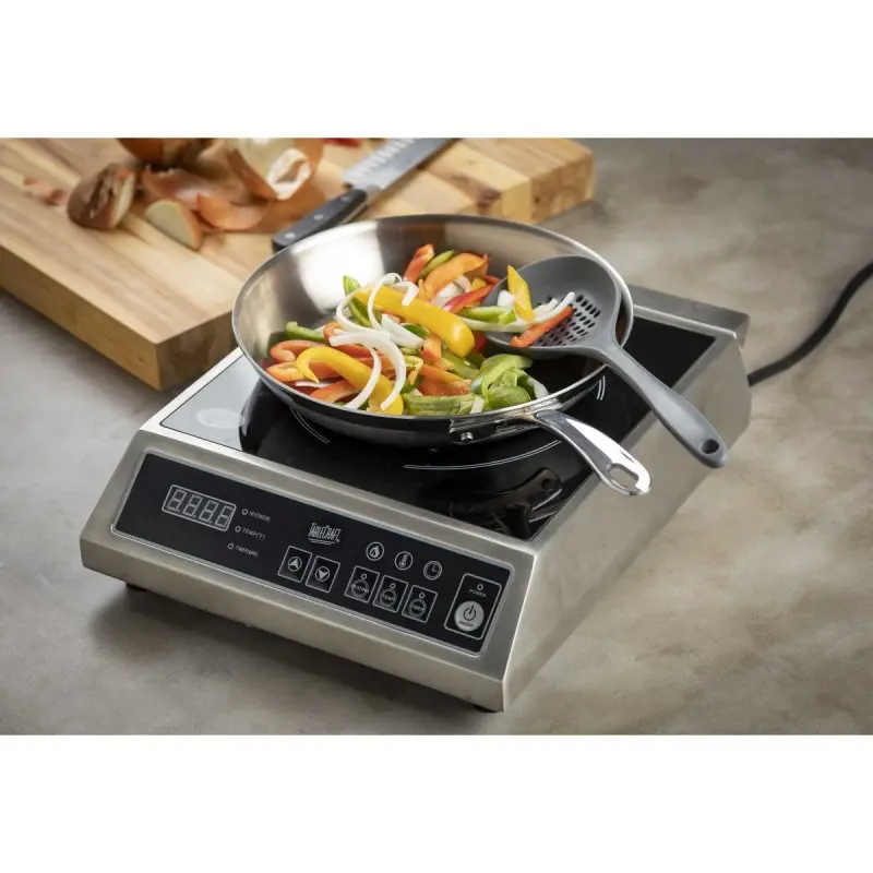 Tablecraft Electric Induction Portable Cooktop 1800W (120 Volts) Oz. 13.25"x16.5"x4.25" - Glass (Schott) - NSF
