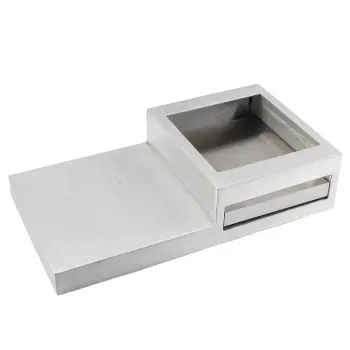 Tablecraft Modular Butane Action Station 26"x14.25"x5.75" - Aluminum Includes Shroud & (1) CW60101