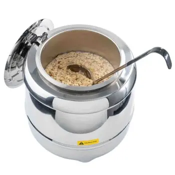 Tablecraft Soup Kettle Warmer 8 Qts 13"x13"x13.75" - Stainless Steel