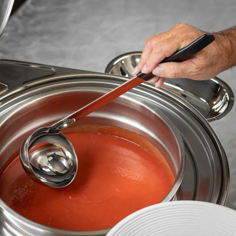 Tablecraft Round Quickview Soup Fuel Chafer 9 Qts 16.25"x19.5"x18" - Stainless Steel (201)