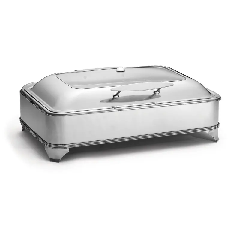 Tablecraft Full Size Electric Chafer 700W 9 Qts 22.75"x16.75"x9" - Stainless Steel (200 Series)