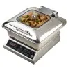 Tablecraft Two Third Size Quickview Induction Chafer 6 Qts 15.875"x16.75"x8.25" - Stainless Steel