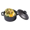 Tablecraft Cast Iron Cookware Round Mini Casserole Server 8 Oz. 5"x4"x3.375" - Cast Iron