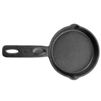 Tablecraft Cast Iron Cookware Round Mini Skillet 8 Oz. 10.375"x6.125"x1.25" - Cast Iron