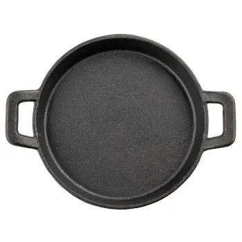 Tablecraft Cast Iron Cookware Round Server 28 Oz. 9"x7.25"x2.375" - Cast Iron