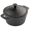 Tablecraft Cast Iron Cookware Round Mini Casserole Server 18 Oz. 6.75"x5.125"x3.75" - Cast Iron