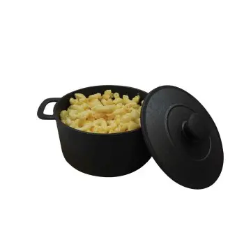 Tablecraft Cast Iron Cookware Round Mini Casserole Server 18 Oz. 6.75"x5.125"x3.75" - Cast Iron