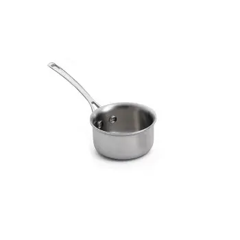 Tablecraft Tri-Ply Cookware Round Mini Sauce Pan 5 Oz. 7.37"x3.25"x2.5" - Stainless Steel (18/8) - NSF