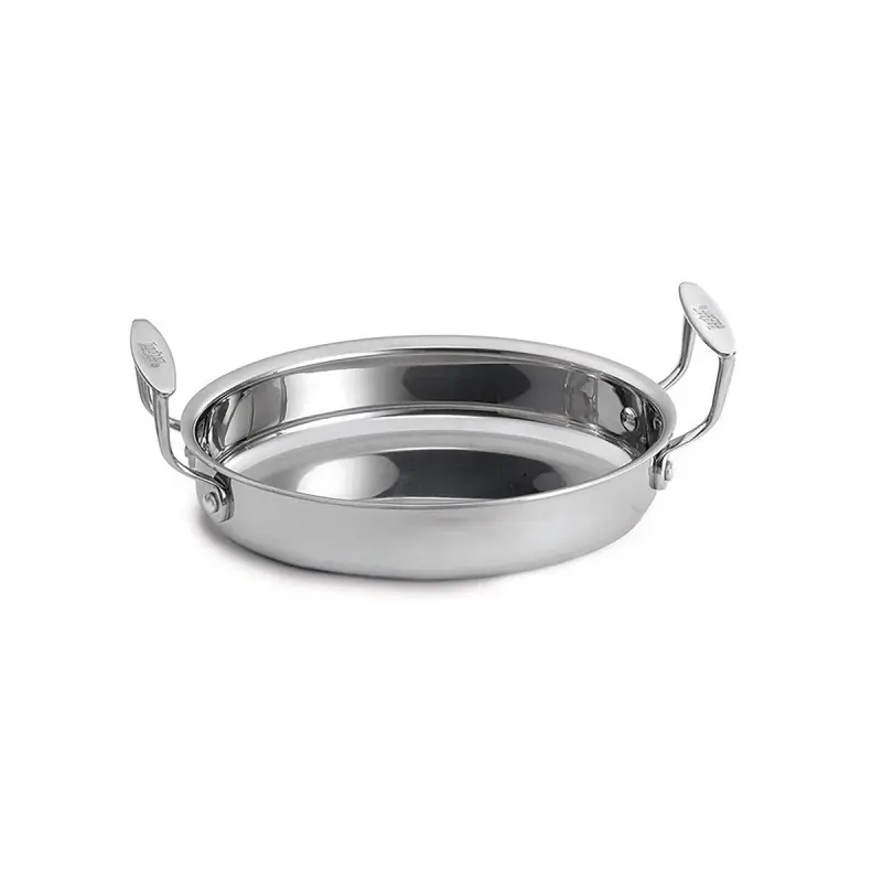 Tablecraft Tri-Ply Cookware Oval Server 1.75 Qts 11.5625"x7.875"x3.75" - Stainless Steel (18/8) - NSF