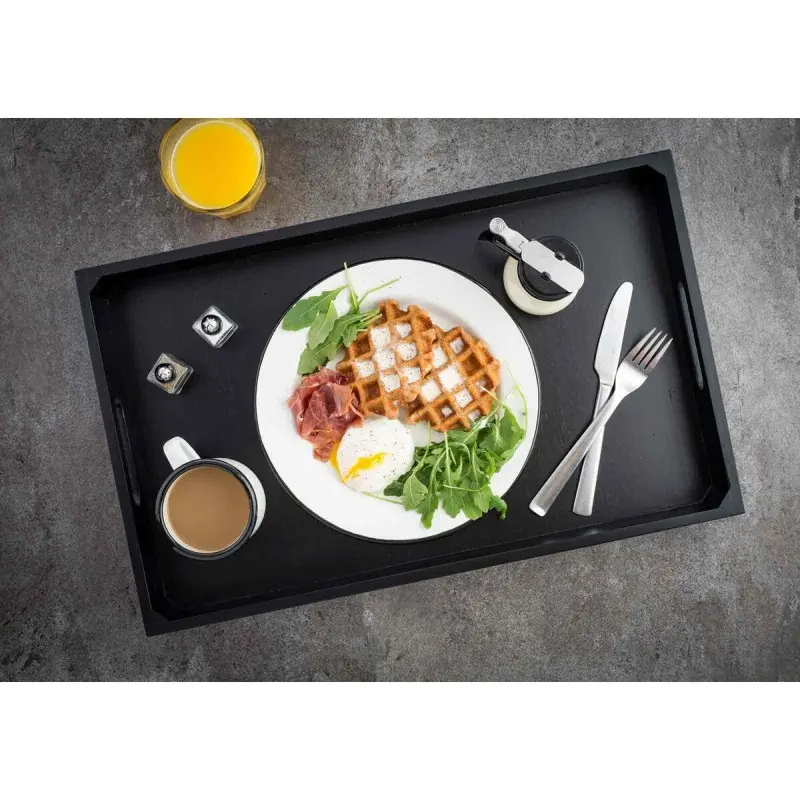 Tablecraft Gastronorm Full Size Crate Black 20.875"x12.75"x2.75" - Wood (Rubberwood)