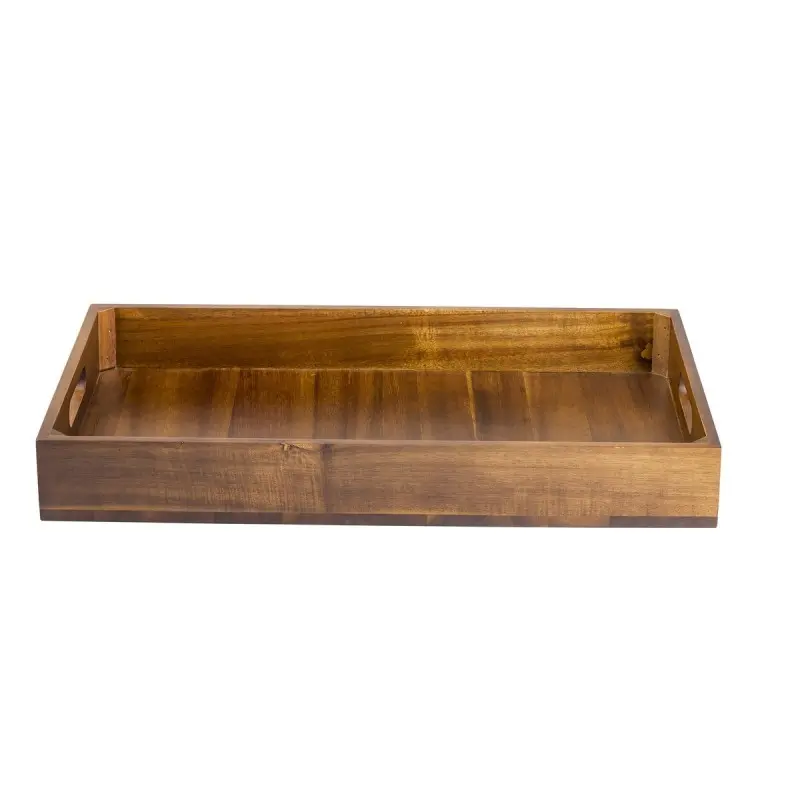 Tablecraft Gastronorm Full Size Crate - Solid Bottom 20.875"x12.75"x2.75" - Acacia Wood