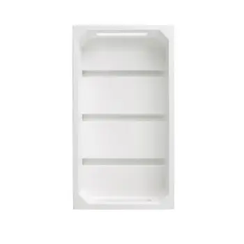 Tablecraft Crate White 12.75"x6.875"x2.75" - Wood (Rubberwood)
