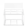 Tablecraft Tiered Frame White 21.5"x13.5"x22.25" - Powder Coated (Over Steel - White) Fits Full-Size Gastro Wood Crates