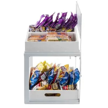 Tablecraft Tiered Frame White 21.5"x13.5"x22.25" - Powder Coated (Over Steel - White) Fits Full-Size Gastro Wood Crates