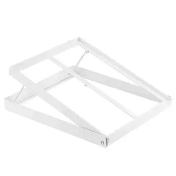 Tablecraft Individual Tiered Frame White 11.5"x13.5"x4.5" Fits Gastronorm Wood Half-Size Crates
