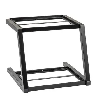 Tablecraft Grab & Go Two-Tiered Frame Black 15.25"x15.25"x13" - Powder Coated Steel Fits Gastronorm Half Size Wood Crate