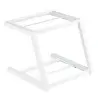Tablecraft Grab & Go Two-Tiered Frame White 15.25"x15.25"x13" Fits Gastronorm Half Size Wood Crates
