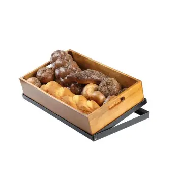 Tablecraft Full Size Crate 20.75"x12.75"x4.25" - Acacia Wood