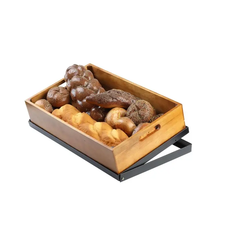 Tablecraft Full Size Crate 20.75"x12.75"x4.25" - Acacia Wood