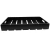 Tablecraft Full Size Crate Black 20.75"x12.75"x2.75" - Wood (Rubberwood)