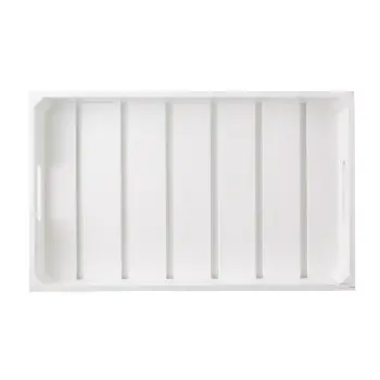 Tablecraft Crate White 20.75"x12.75"x2.75" - Wood (Rubberwood)