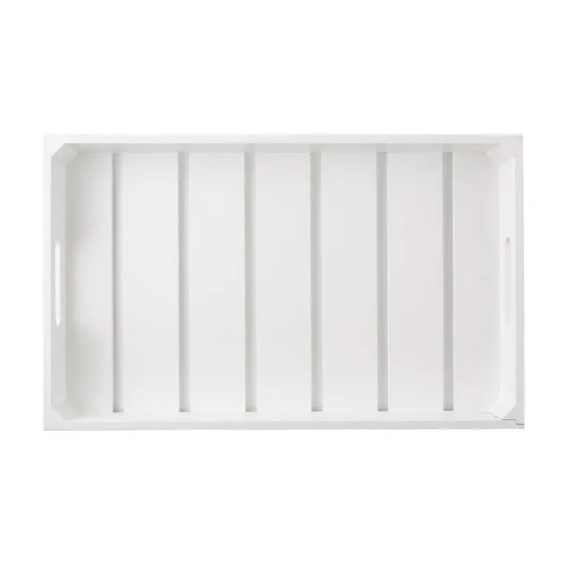 Tablecraft Crate White 20.75"x12.75"x2.75" - Wood (Rubberwood)