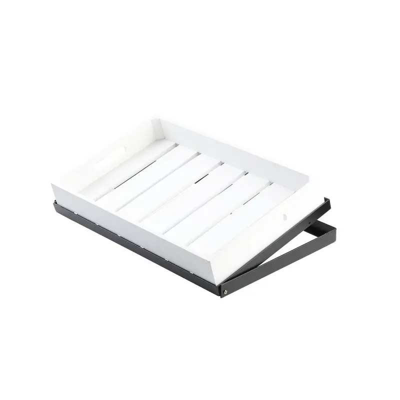 Tablecraft Crate White 20.75"x12.75"x2.75" - Wood (Rubberwood)